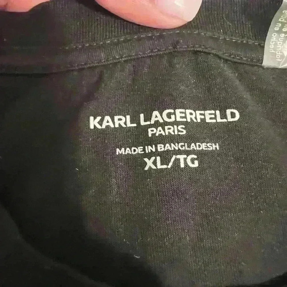 Karl Lagerfeld Paris Logo T, Short Sleeve Crew Neck - Picture 4 of 9